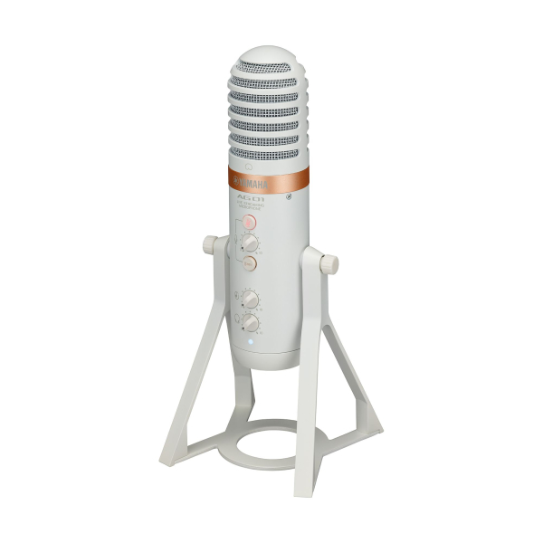 YAMAHA AG01 Live Streaming USB Microphone (White)