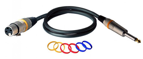 ROCKCABLE RCL30381 D6 F - MICROPHONE CABLE - XLR (F) / TS JACK (1M)