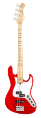 SADOWSKY METROEXPRESS 21-FRET HYBRID P/J BASS, MAPLE, 4-STRING (CANDY APPLE RED METALLIC)